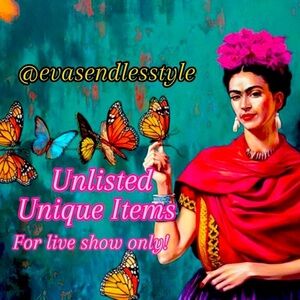 Unlisted, Unique Items Brand,Color&Size will be Shown On Live Show!